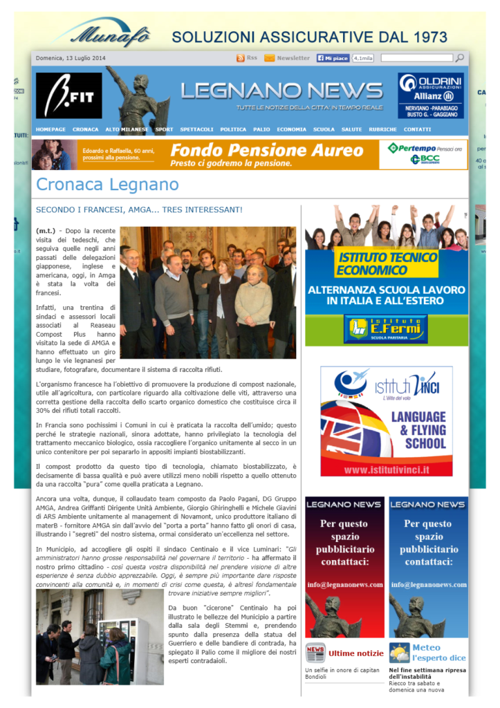 Visita francesi a Legnano legnanonews 04.04.2013