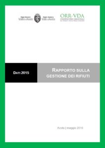 Copertina Report ORRVDA dati 2015