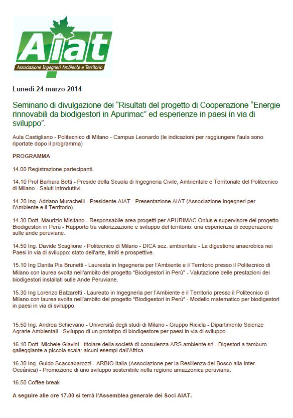 AIAT seminario biodigestori 2014