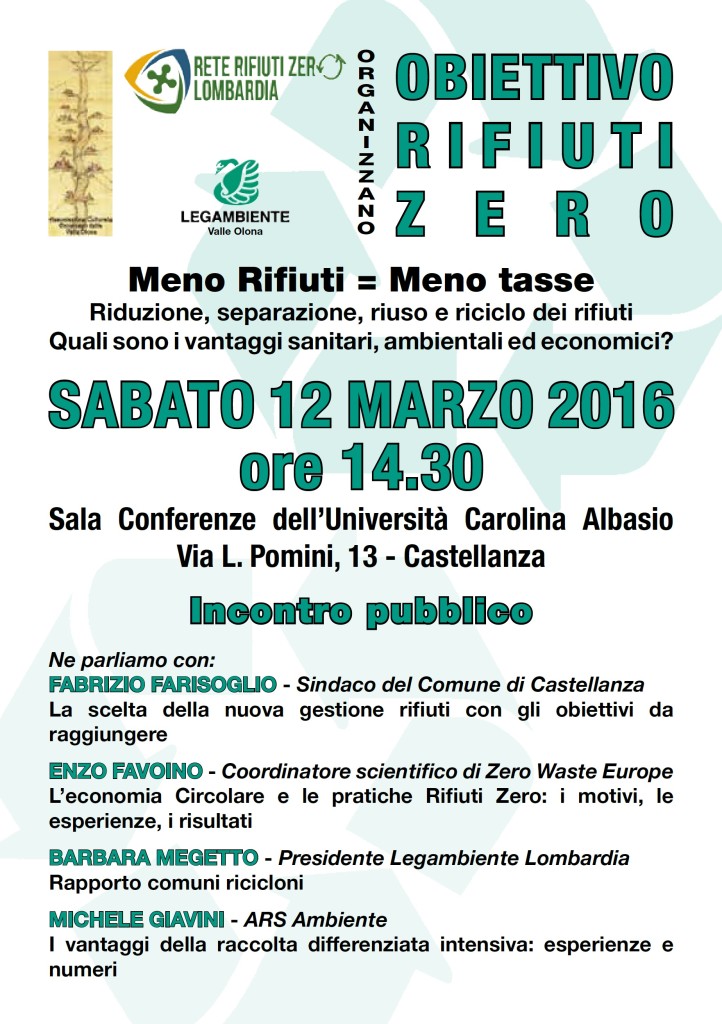 Convegno Castellanza rifiuti 12.03.2016 01